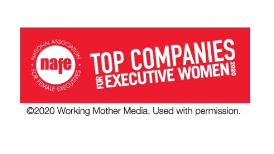 Logo for NAFE Top Companies for Executive Women