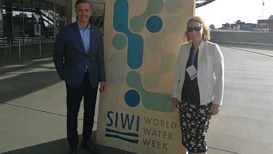 Emilio Tenuta and Meredith Englund at SIWI