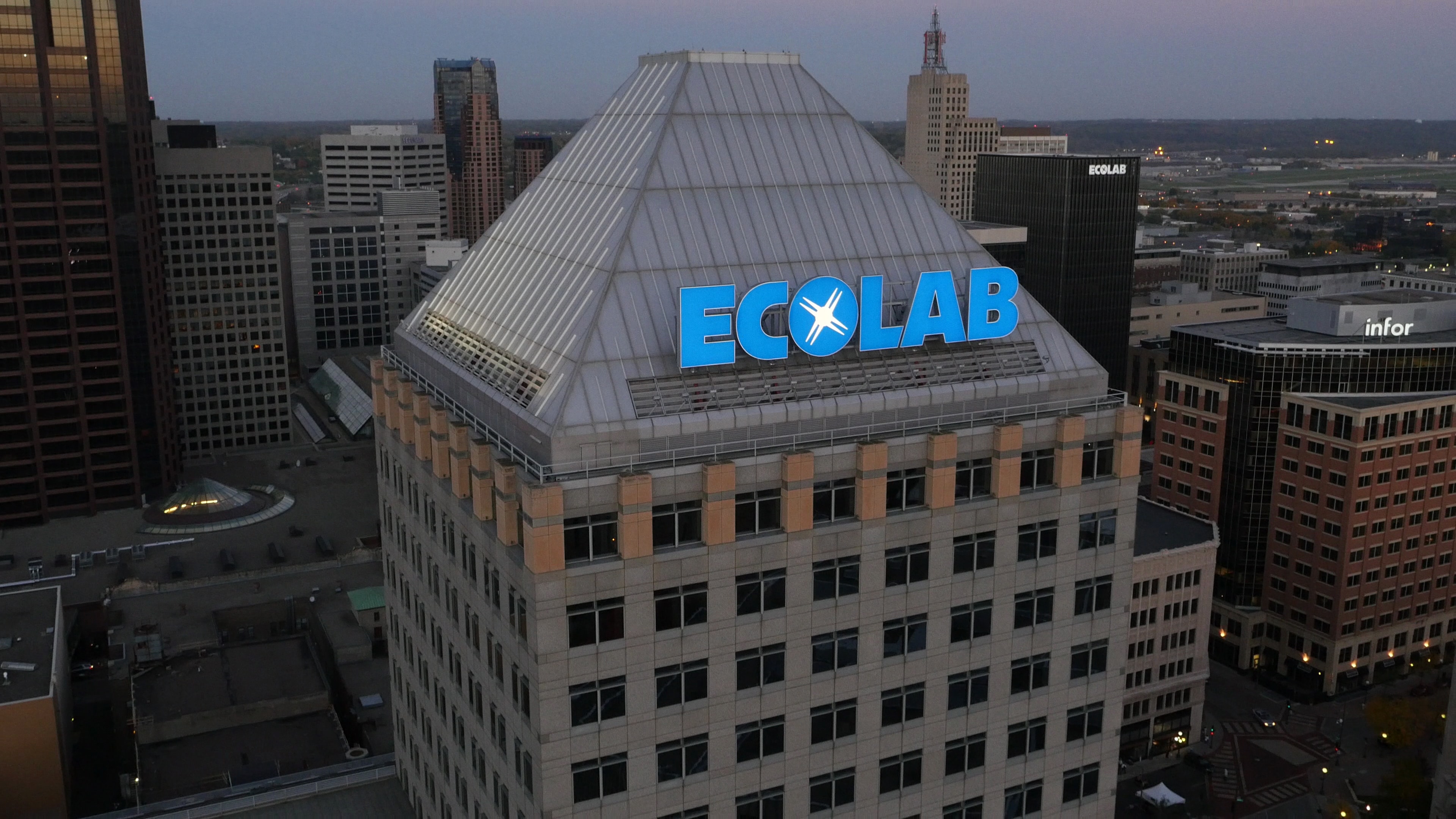 Ecolab headquarters signage