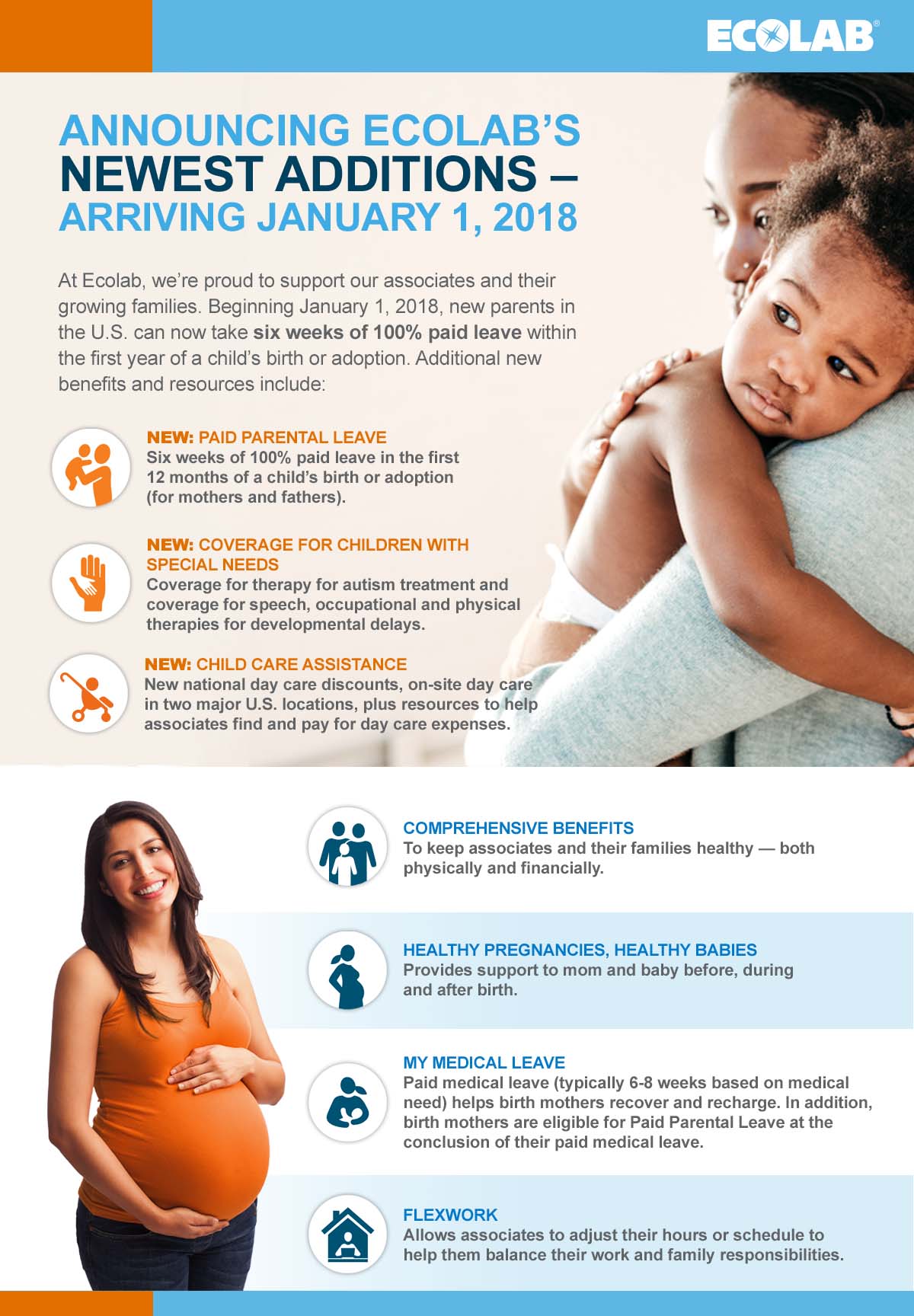 Ecolab U.S. parental leave policy