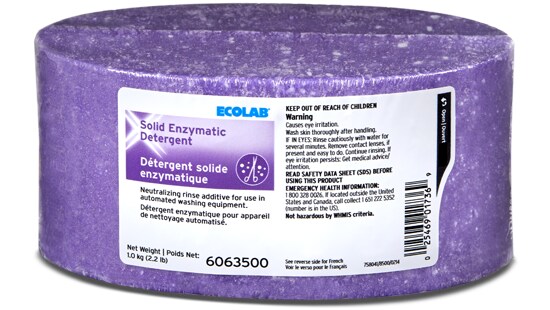 Ecolab OptiPro™ SOLID ENZYMATIC DETERGENT