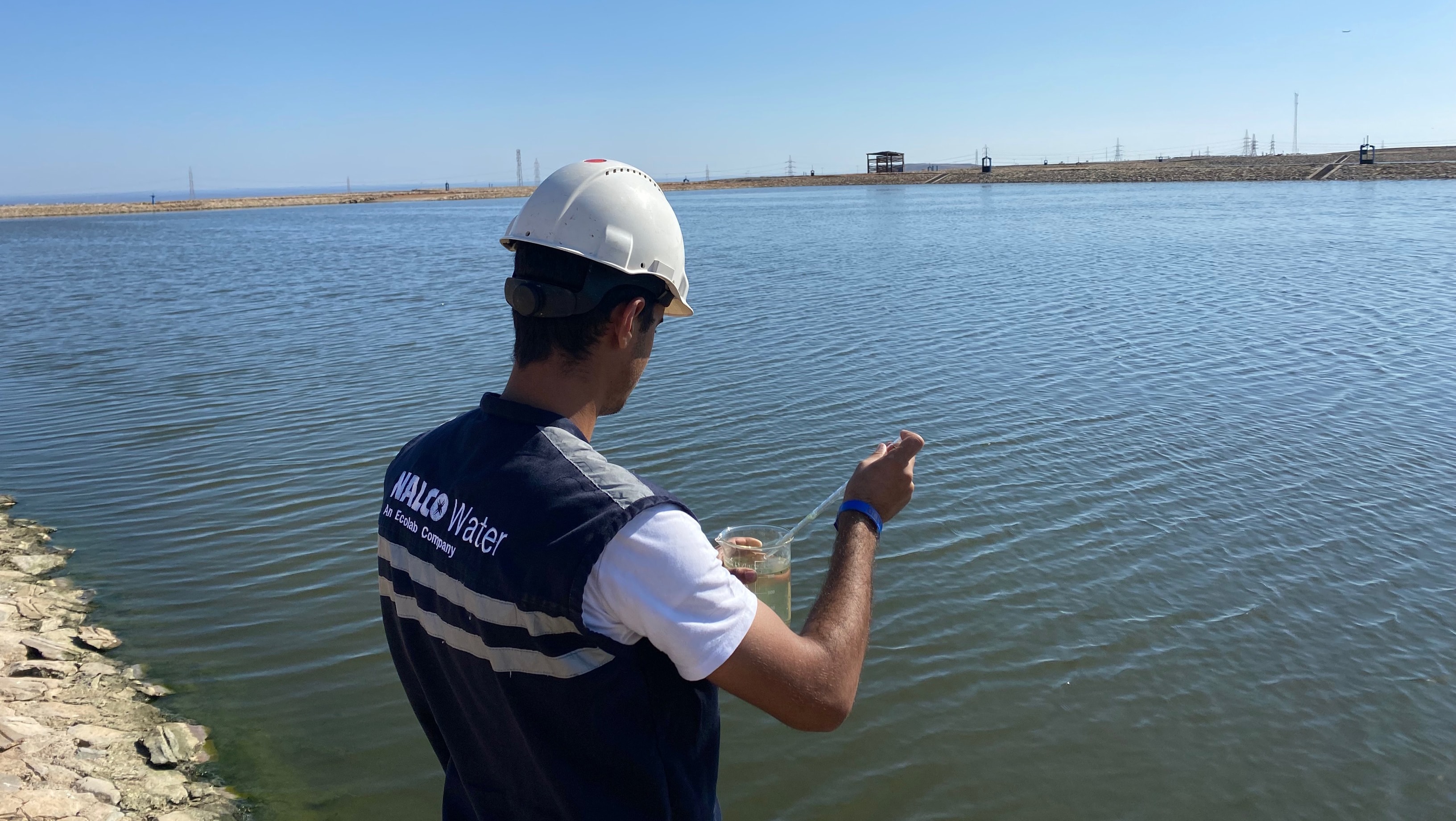 NalcoWater expert testing the water
