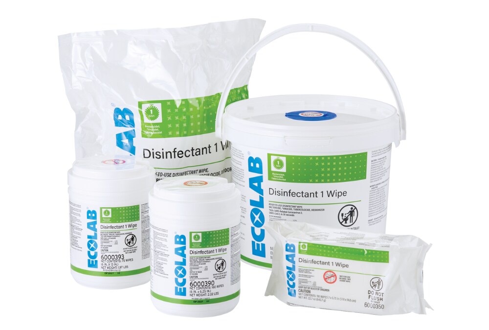 Plastic Free Disinfectant 1 Wipe Product Family.
