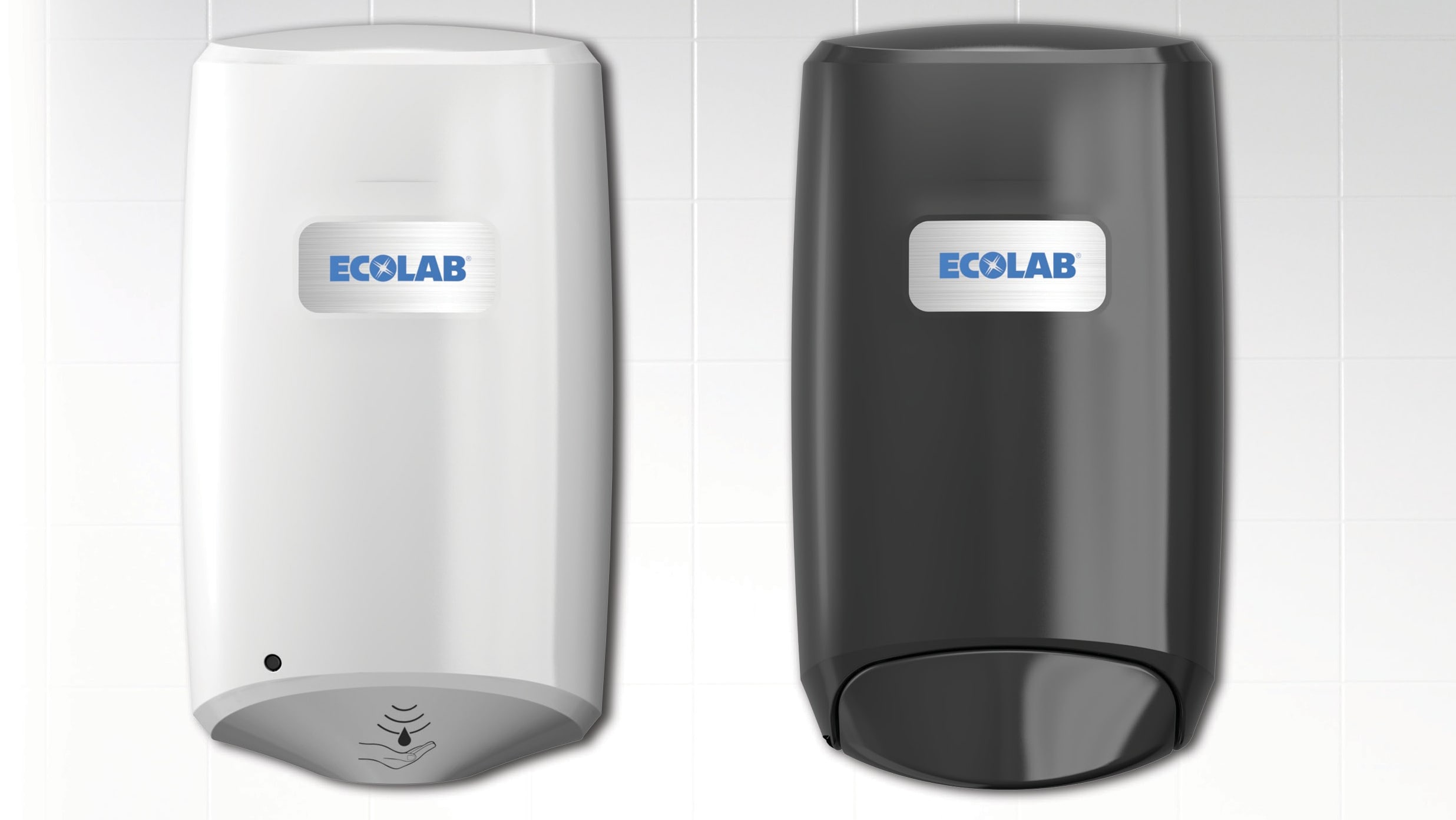 Ecolab Nexa Compact Manual Hand Hygiene Dispenser 9202-3000 White/Gray 