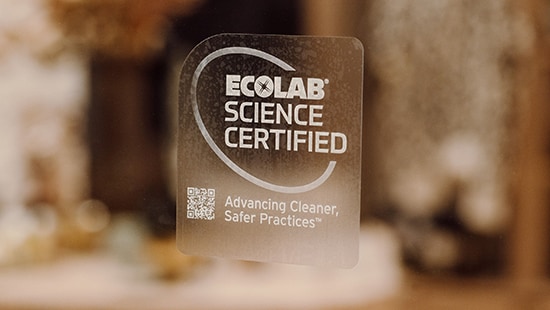 Ecolab Science Certified Program window cling
