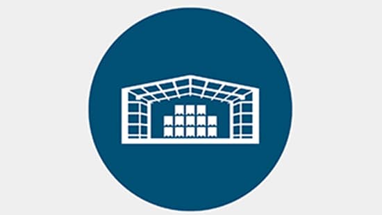 Icon representing Storage and Warehouse