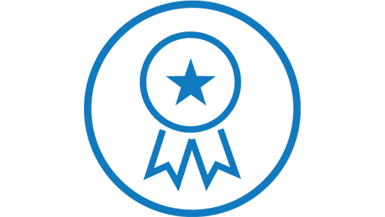 Ribbon badge icon