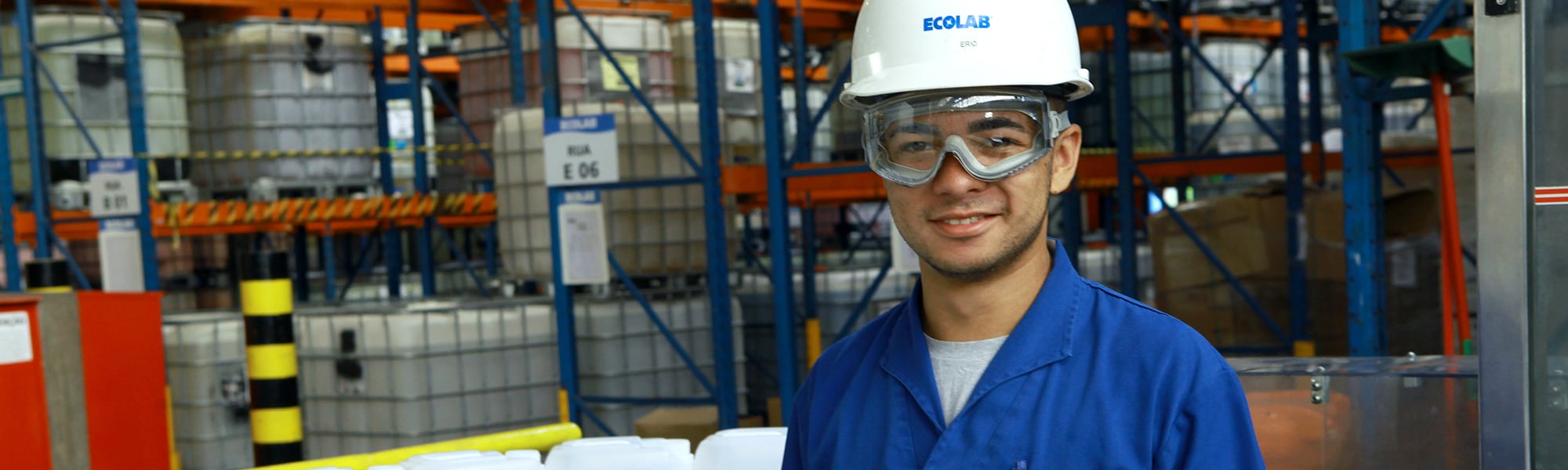 Employee at Ecolab’s Barueri, Brazil Plant