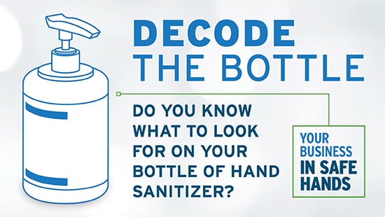 Decode the bottle infographic