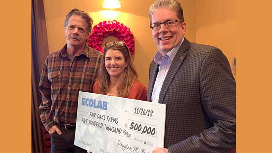 Ecolab Donates to Fair Oaks Farms