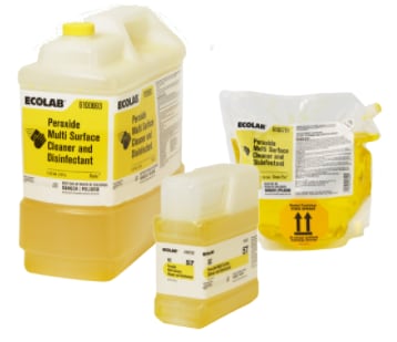 Three Containers of Peroxide Multi-Surface Cleaner and Disinfectant