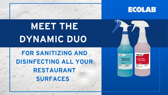 Meet the new disinfection and sanitization disinfection duo