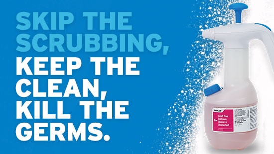 Ecolab’s Scrub Free Bathroom Cleaner and Disinfectant
