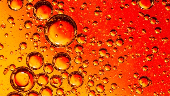 Orange Bubbles for Pharmaceutical Acid Cleaner
