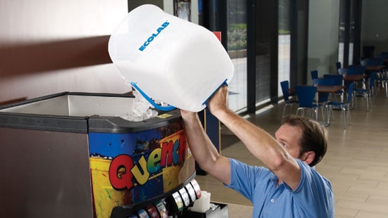 Ice handler ice bucket icehandling