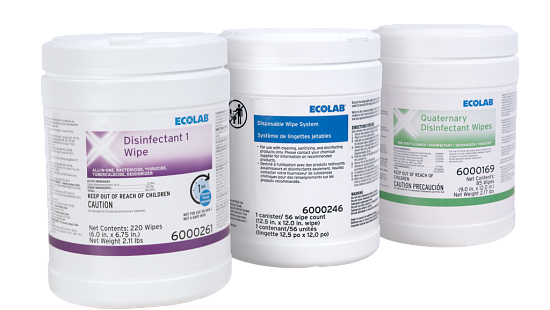 Ecolab Ready-to-Use Disinfectant Wipes