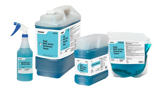 Family shot of Rapid Multi Surface Disinfectant Cleaner 6102257, 6102258, 6102259