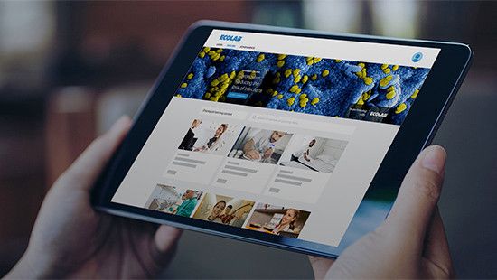 Ecolab Science Certified program training on ipad tablet.