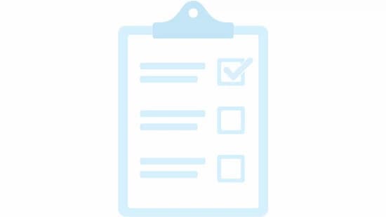 clip board with checkboxes