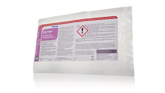 Ecolab Klerwipe™ Low Residue Peroxide Pouch Wipes