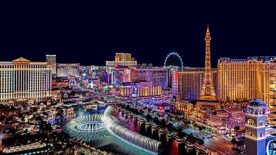 The famous Las Vegas Strip at Night